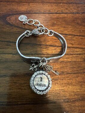 Repurposed Stainless Steel Spoon Bracelet B Original Charm